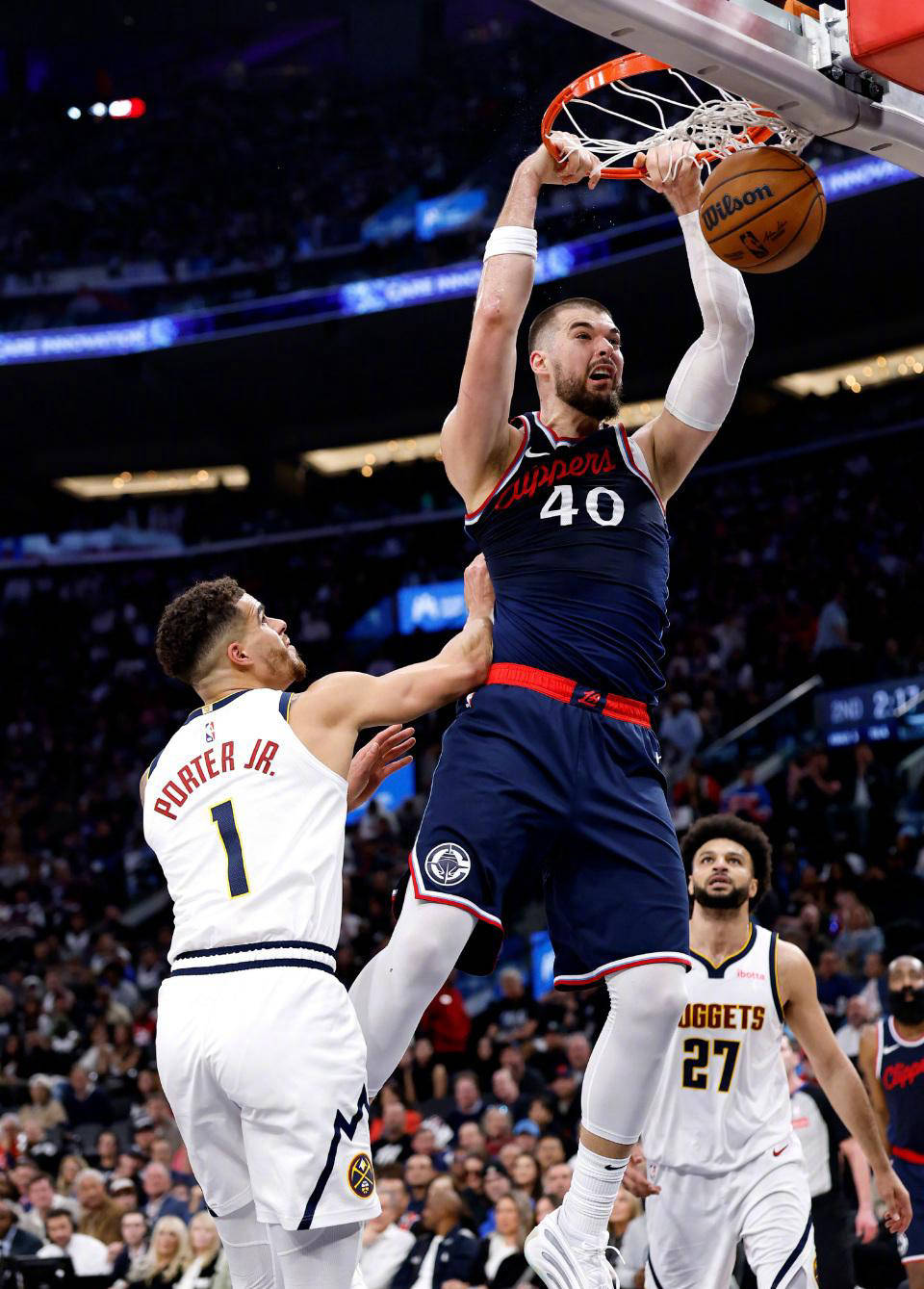 快船胜掘金,乔治砍下23分 快船胜掘金,乔治砍下23分