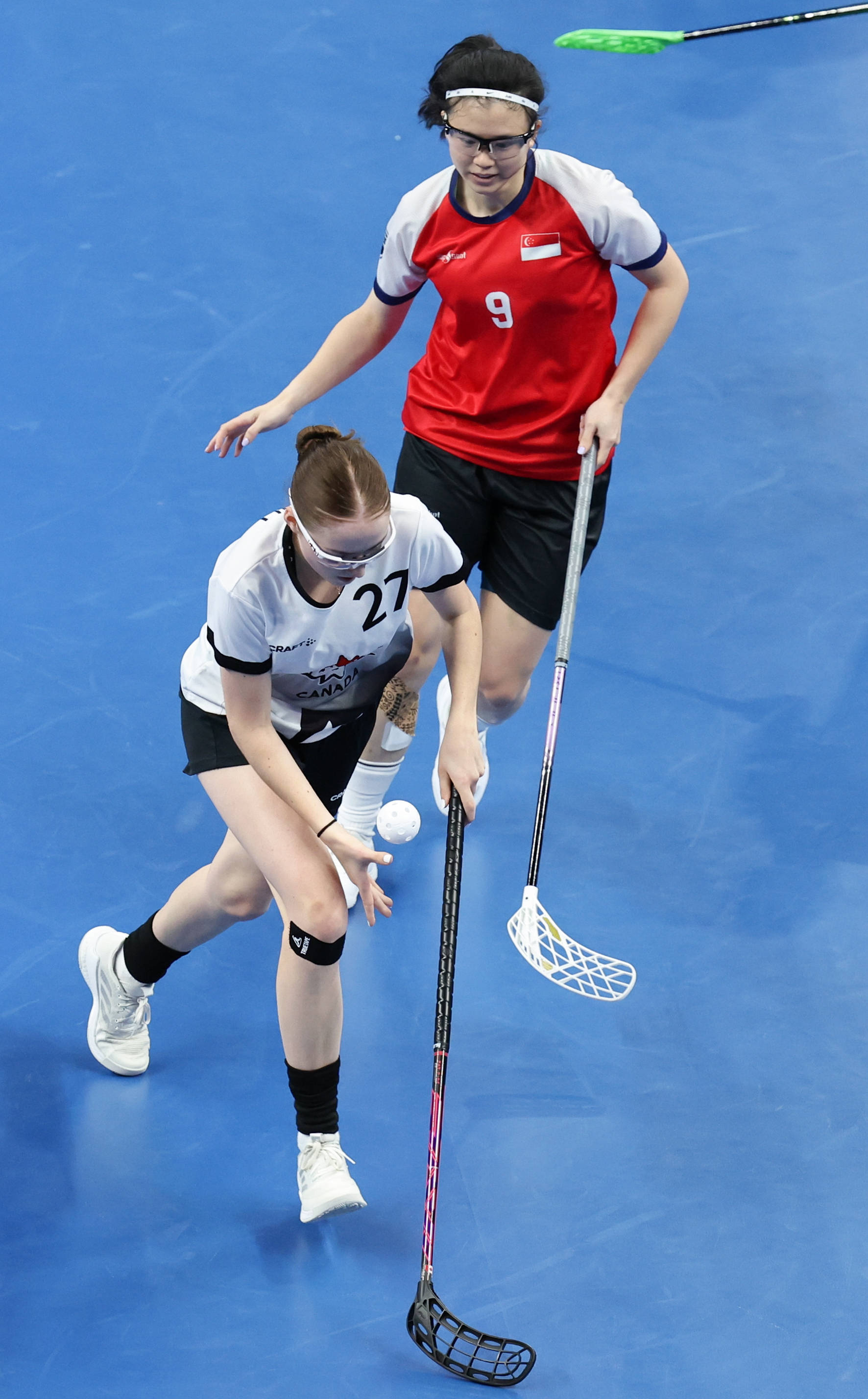 加拿大代表队在曲棍球比赛中获胜